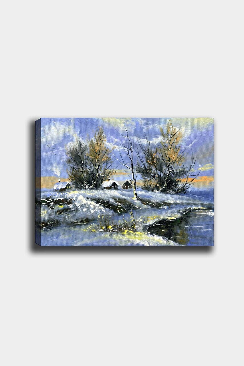 Tablou decorativ, 23421124-5070, Canvas, Rama din lemn (grosime 3 cm), Multicolor — imaginea 2