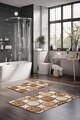 Set covorase de baie, Cartwright, CT-5350, Poliester, Multicolor