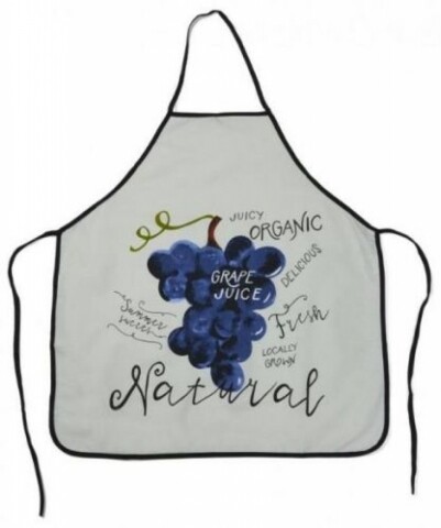 Sort de bucatarie, 70×77 cm, 100% bumbac, Struguri Heinner Home