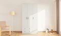 Dulap pentru haine, Rabi, Rb-185, 105x184x52 cm, Alb mat