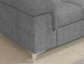 Coltar extensibil stanga 4 locuri ELTAP, LT-03TOU, Eridano, 275x202x88 cm, lemn/poliester, gri inchis