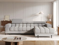 Coltar extensibil dreapta 3 locuri ELTAP, RT-04SO, Felro, 285x181x93 cm, lemn/poliester, gri inchis