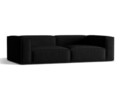 Canapea 5 locuri, Nuria-88, Micadoni Home, 290x110x72 cm, catifea, negru