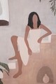 Tablou decorativ Lady -A, Mauro Ferretti, 80x100 cm, lemn pin/canvas pictat manual