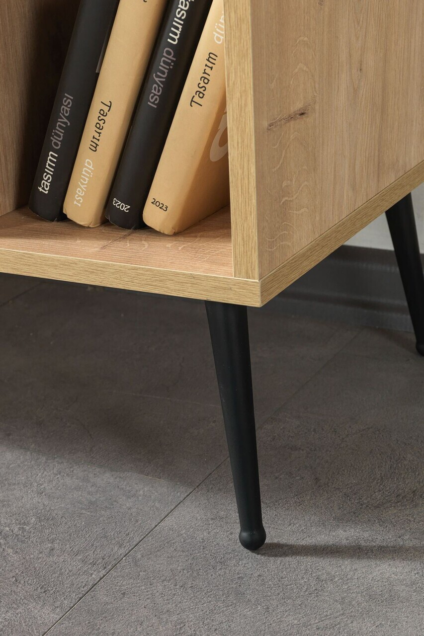 Consola, Hanah Home, Şile 4110, 100x83x44 cm, PAL, Maro — imaginea 7