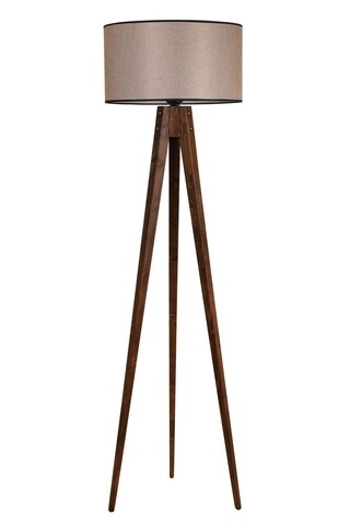 Lampadar, Luin, 8284-2, E27, 60 W, lemn/textil Iluminat