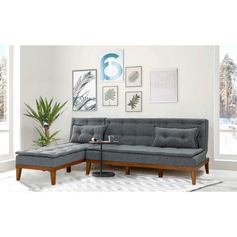 Coltar, unique design, 867unq1466, lemn de carpen, gri inchis