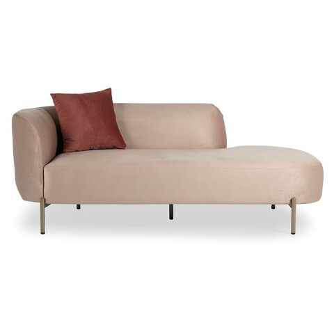 Canapea Daybed Macaroon, Ndesign, 180x82x70 cm, lemn, roz 180x82x70