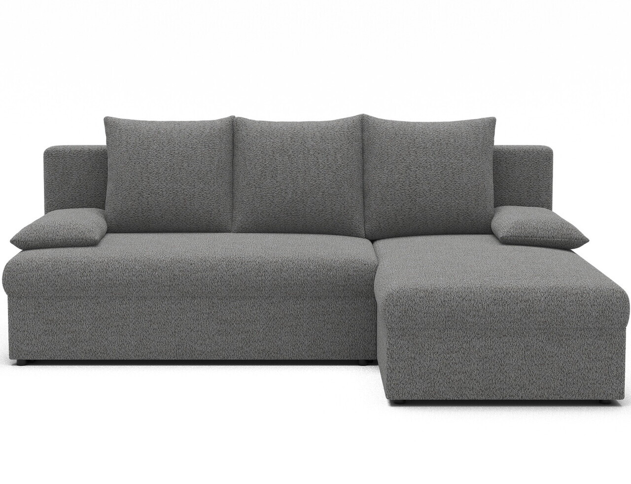 Coltar extensibil reversibil 3 locuri ELTAP, Gino, 201x143x90 cm, lemn/poliester, gri deschis — imaginea 5