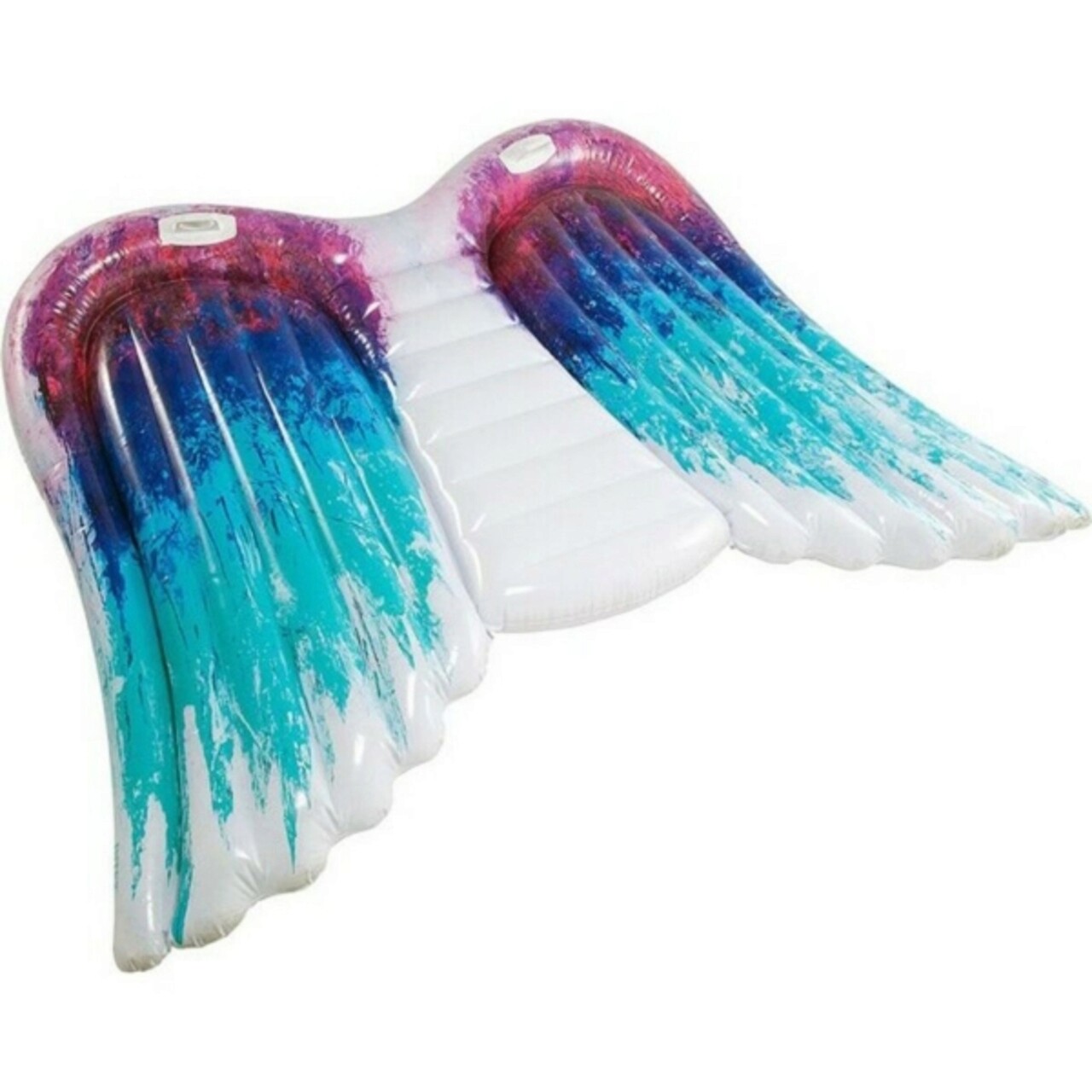 Saltea gonflabila Angel Wings, Intex, 215x160 cm, polivinil, multicolor