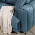 Coltar extensibil stanga 4 locuri ELTAP, LT-100VE, Dalia, 289x190x95 cm, lemn/poliester, albastru deschis
