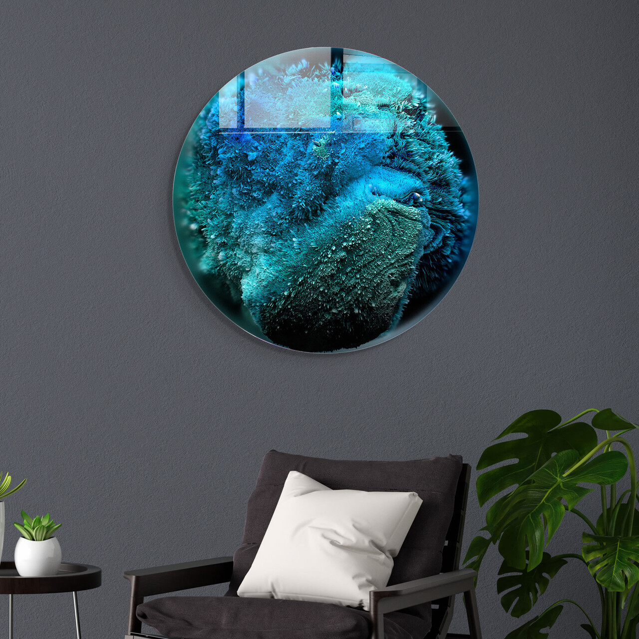 Tablou decorativ, 2129, Diametru: 60 cm, Multicolor - view 2