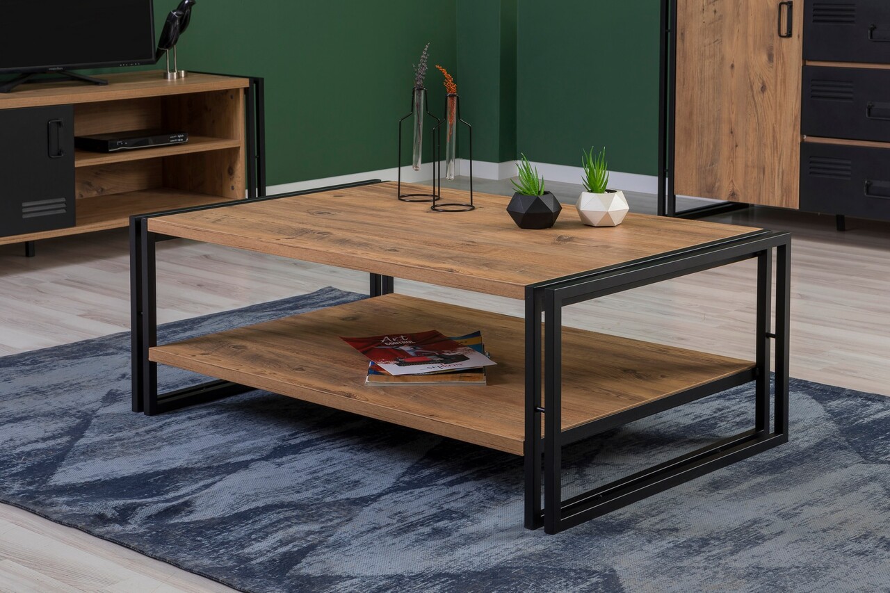 Set mobilier living, Sapphire, Cosmo Takım 26, PAL, Pin Atlantic / Negru