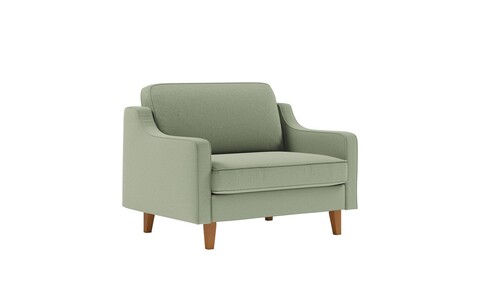 Fotoliu, Atelier del Sofa, 918CMF1123, Cadru: 100% OȚEL, Verde marin / Nuc