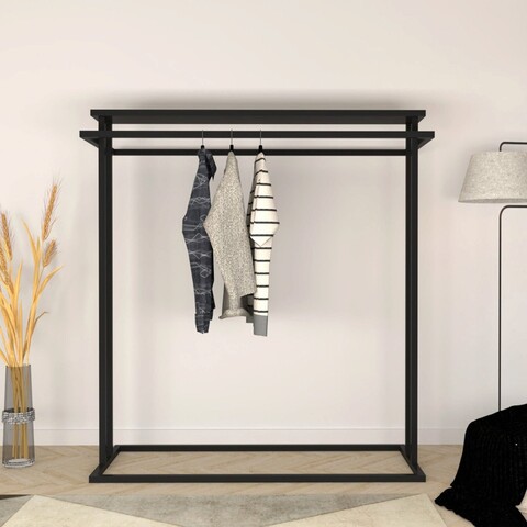 Dulap pentru haine, lacivert, ufa, 150x170x40 cm, negru