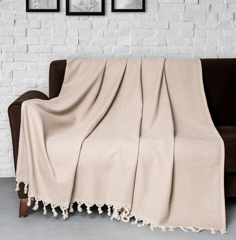 Cuvertura de pat, Trendy - Beige (300), DC Home, Bumbac
