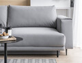 Canapea extensibila 4 locuri ELTAP, SO-DAL-04VE, Dalia, 248x84x95 cm, lemn/poliester, gri deschis