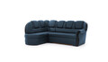 Coltar extensibil stanga 3 locuri ELTAP, L-078, Lord, 243x180x112 cm, lemn/poliester, albastru inchis/negru