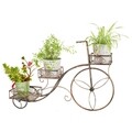 Suport pentru ghiveci, Kara Triple, Creaciones Meng, 80x24x53 cm, fier forjat
