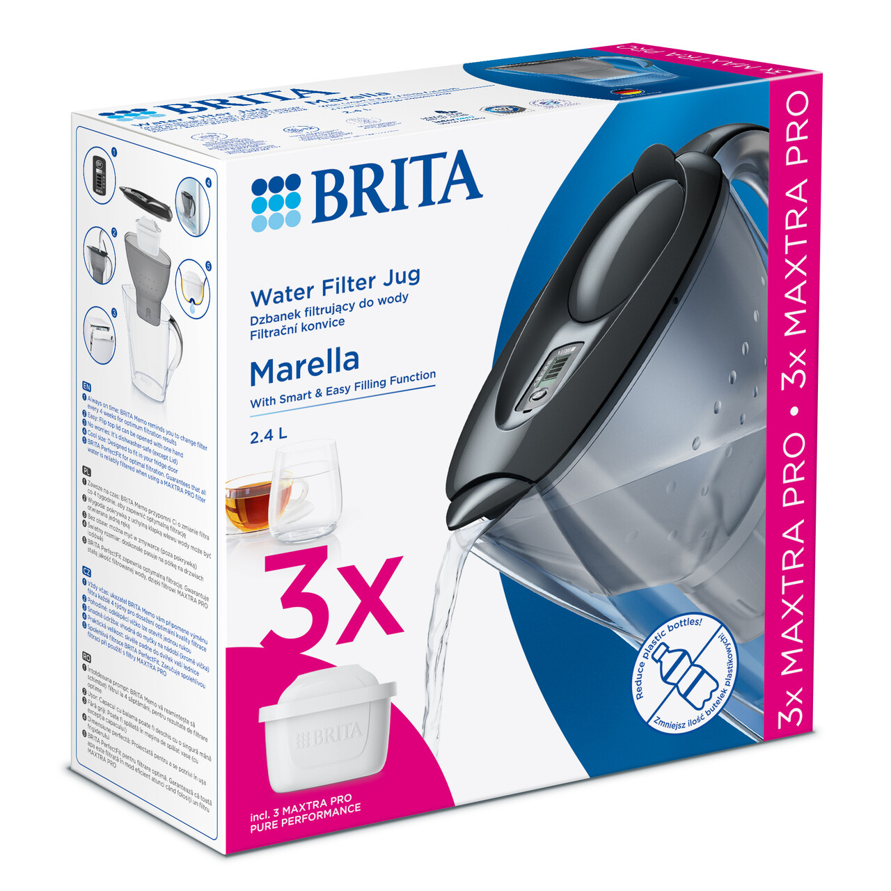 Starter pack BRITA Marella 2,4 L + 3 filtre Maxtra PRO (grey) - view 6