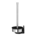 Suport role rezerva hartie igienica, Brabantia, Profile Matt Steel, 15.5x14x38.3 cm, otel, argintiu
