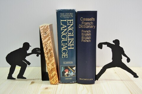 Opritor de carti, RT-MET-BOOKEND-003, Dimensiune: 21 x 8,2 x 19 cm (1 bucată), Negru
