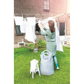 Uscator de rufe rotativ cu 3 brate, Brabantia, Essential Metallic, 30 m capacitate de uscare, 3 brate, otel, gri