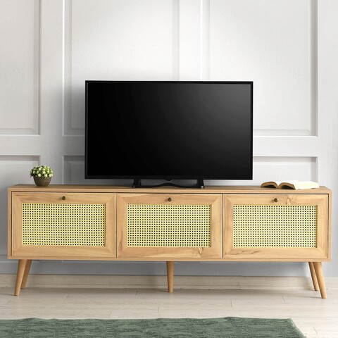 Comoda TV Likya, Kalune Design, 180x40x60 cm, natural 180x40x60