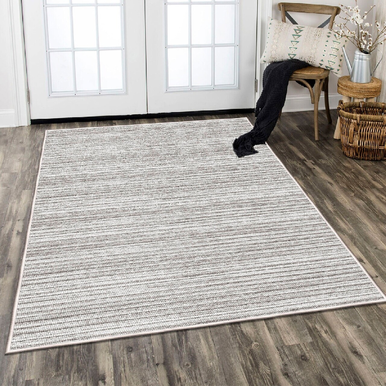 Covor, Eexfab839-Klm, 160x230 cm, Bej / Gri