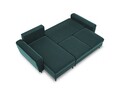 Coltar extensibil reversibil 4 locuri, Moghan, Micadoni Home, BL, 241x145x88 cm, catifea, albastru petrol