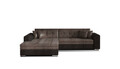 Coltar extensibil stanga 4 locuri, ELTAP, Sorento, 296x194x78 cm, lemn/poliester, maro/maro inchis