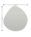 Oglinda decorativa, Siam, Besso, 60x60x2.2 cm, MDF , Negru