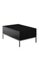 Set mobilier living, Bexley, Lord, PAL, Negru/Argintiu