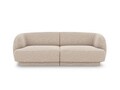 Canapea 2 locuri, Miley, Micadoni Home, BL, 184x85x74 cm, poliester chenille, bej