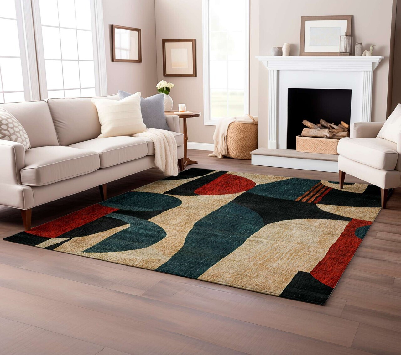 Covor, BSR-16, 100x180 cm, Bumbac/Poliester, Multicolor - view 3