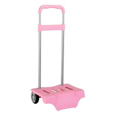 Troler pentru rucsac, safta, universal, 30 x 23 x 85 cm, otel/polipropilena, roz