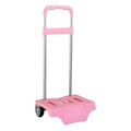 Troler pentru rucsac, Safta, Universal, 30 x 23 x 85 cm, otel/polipropilena, roz