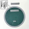 Oglinda decorativa, Neostill, Aqua A346, 65x65 cm, Fumuriu