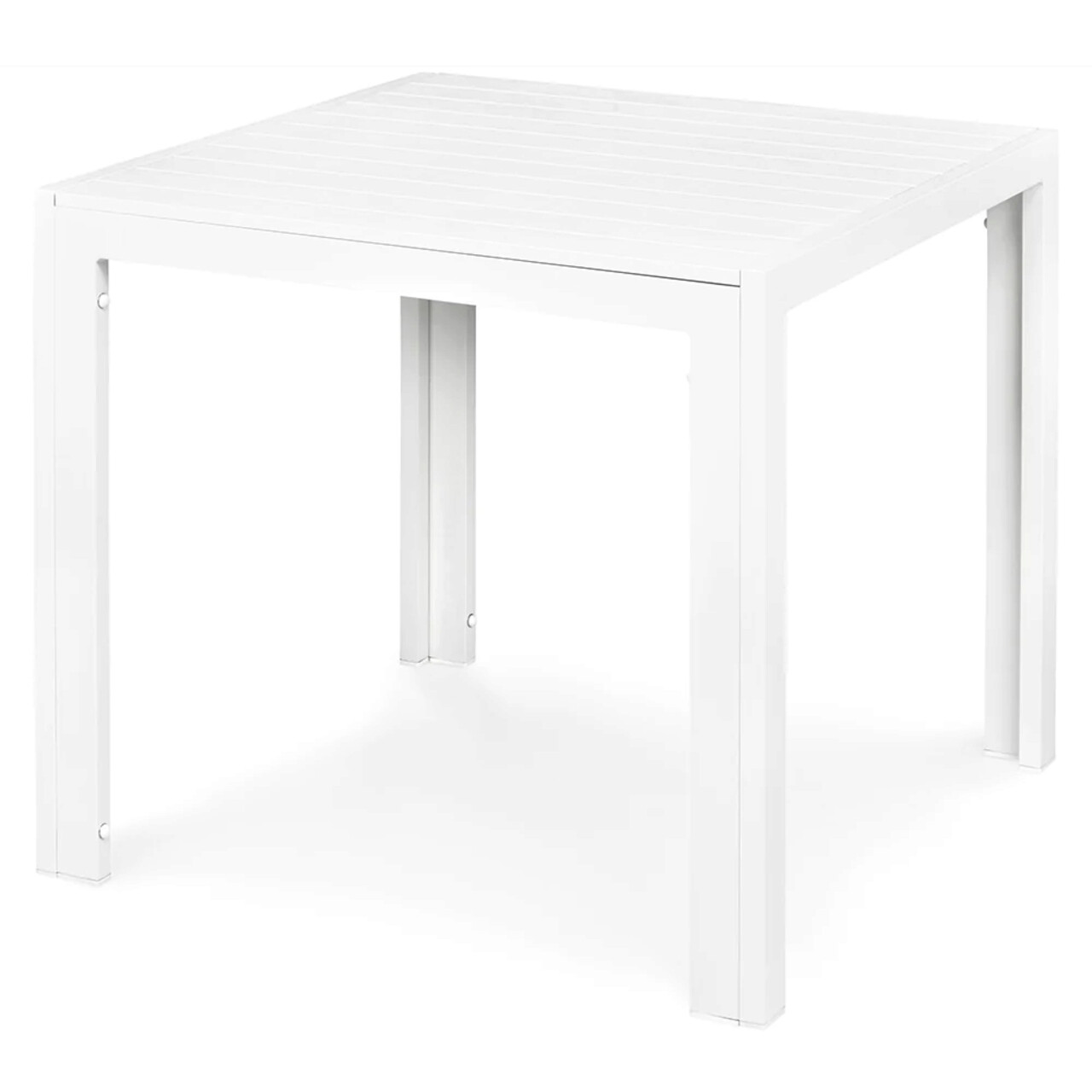 Masa pentru gradina/terasa Haven, 80x80x75 cm, aluminiu, alb - 1 | YEO