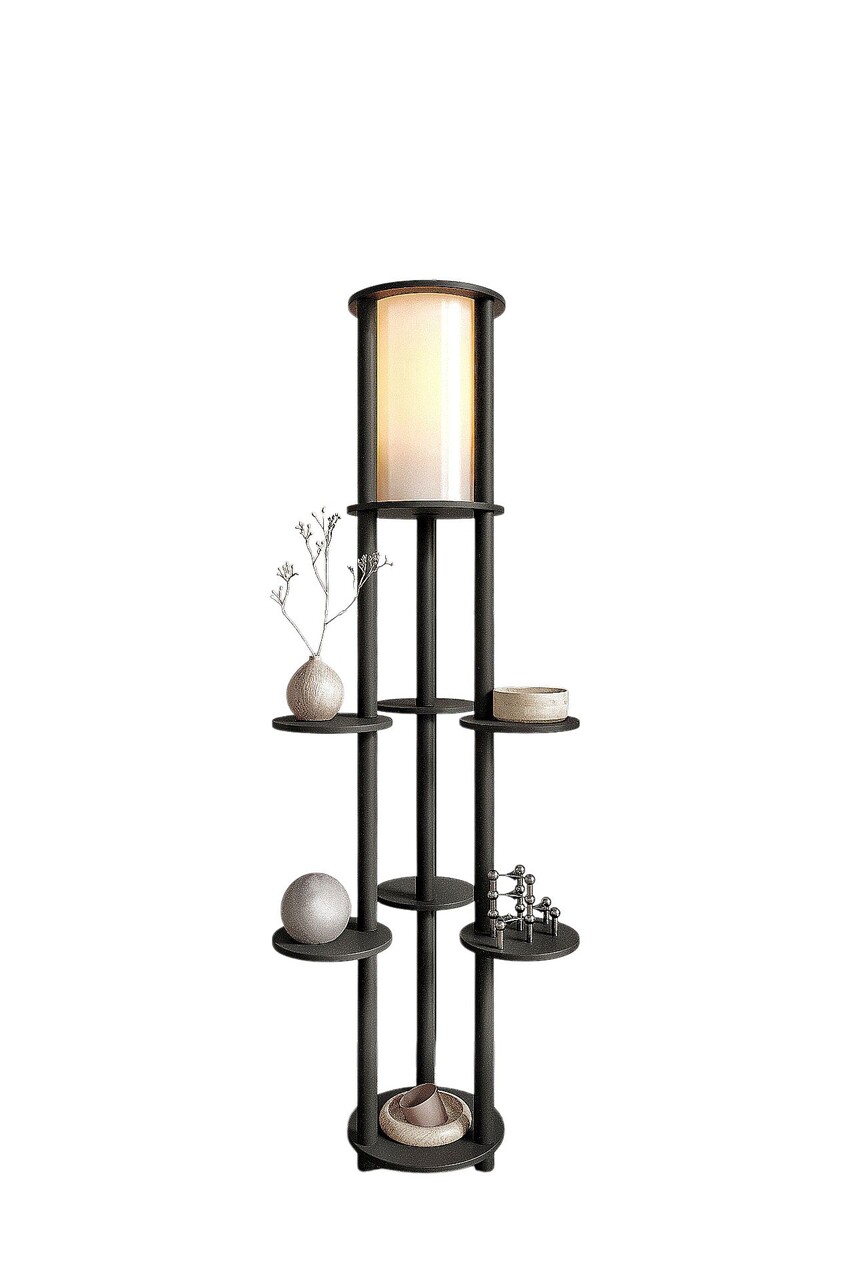 Lampadar, L'essentiel Maison, 666PTR1155, Negru - view 4