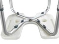 Scaunel pentru baie, Wenko, Secura, 46 x 53.5 x 36-46 cm, aluminiu/plastic, alb/gri