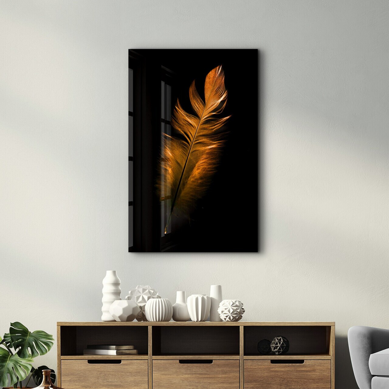 Tablou decorativ, OGLS-6009, Dimensiuni: 46 x 72 cm, Multicolor — imaginea 3