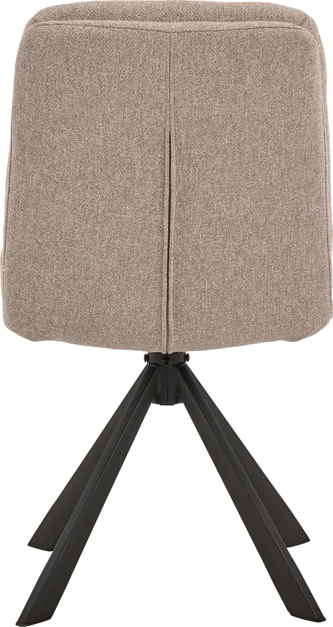 Scaun Dean, Actona, 47.5x57x85 cm, rotativ, tesatura structurata/otel, bej - view 9