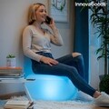 Taburet gonflabil cu LED Multicolor si Telecomanda Pulight, InnovaGoods, RBG, Ø50 x 30 cm