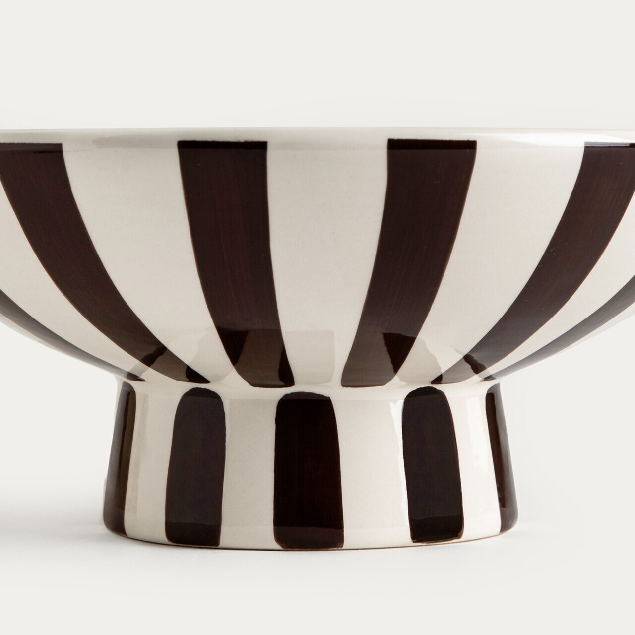 Tava decorativa Virelle, Homla, 28x12 cm, ceramica, alb/negru — imaginea 3
