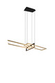 Lustra Salinas, TRIO, 110x40x150 cm, 34W, 1x SMD, metal, bronz mat/negru