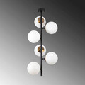 Lustra, Fulgor, 942FLG1198, Metal, Negru / Antic / Crem
