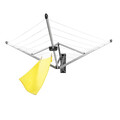 Uscator rufe cu montare pe perete + husa de protectie, Brabantia, WallFix, 24 m capacitate de uscare, cu fixare pe perete, otel, gri metalizat