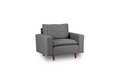 Fotoliu, Futon, 859FTN1754, Metal, Gri deschis