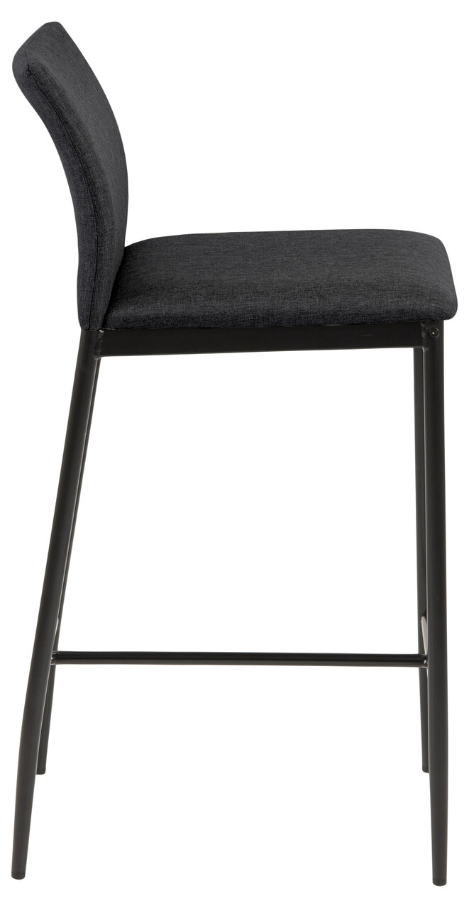 Scaun de bar Demina, Actona, 41x48.5x90.5 cm, poliester/otel, gri - view 8